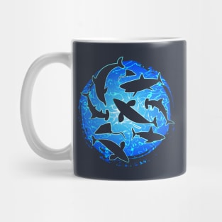 Sea Life Silhouettes Mug